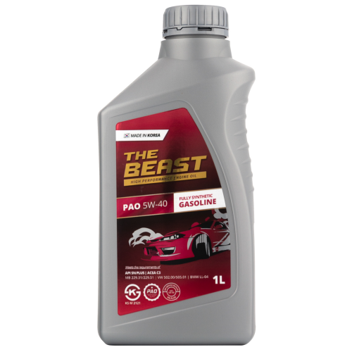 Синтетическое моторное масло PAO 5W-40 - 1 л Синтетическое моторное масло PAO 5W-40 - 1 л