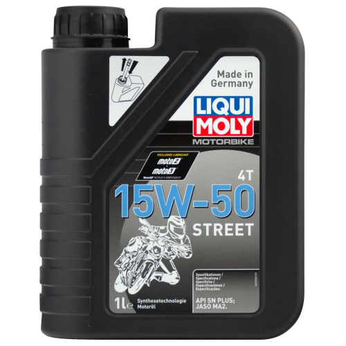 Синтетическое моторное масло для 4-тактных мотоциклов Motorbike 4T Street 15W-50 - 1 л Синтетическое моторное масло для 4-тактных мотоциклов Motorbike 4T Street 15W-50 - 1 л