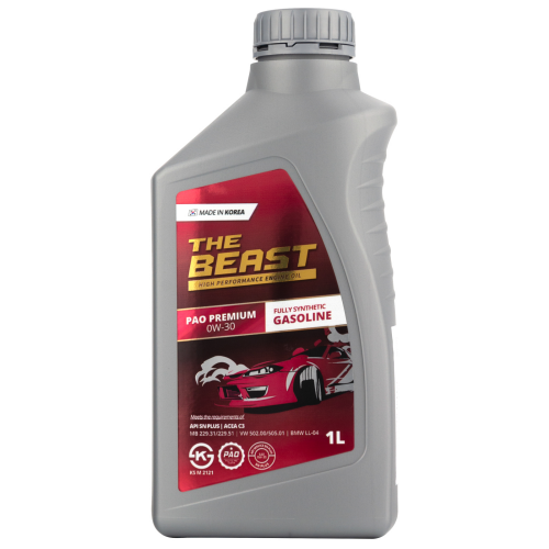 Синтетическое моторное масло PAO PREMIUM 0W-30 - 1 л Синтетическое моторное масло PAO PREMIUM 0W-30 - 1 л