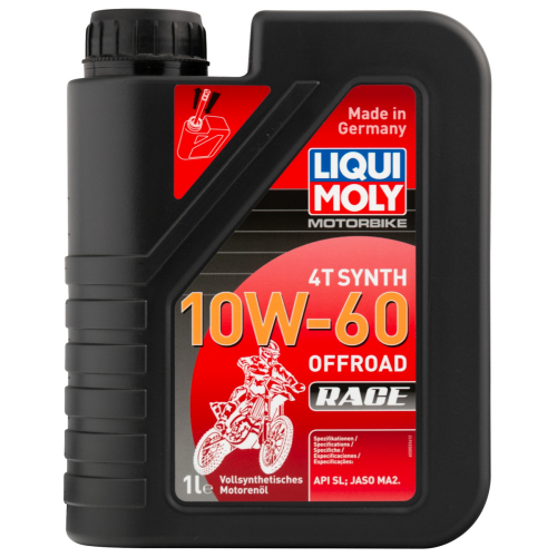 Синтетическое моторное масло для 4-тактных мотоциклов Motorbike 4T Synth Offroad Race 10W-60 - 1 л Синтетическое моторное масло для 4-тактных мотоциклов Motorbike 4T Synth Offroad Race 10W-60 - 1 л