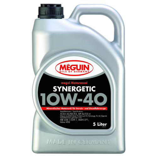 Минеральное моторное масло Megol Motorenoel Synergetic 10W-40 - 5 л Минеральное моторное масло Megol Motorenoel Synergetic 10W-40 - 5 л