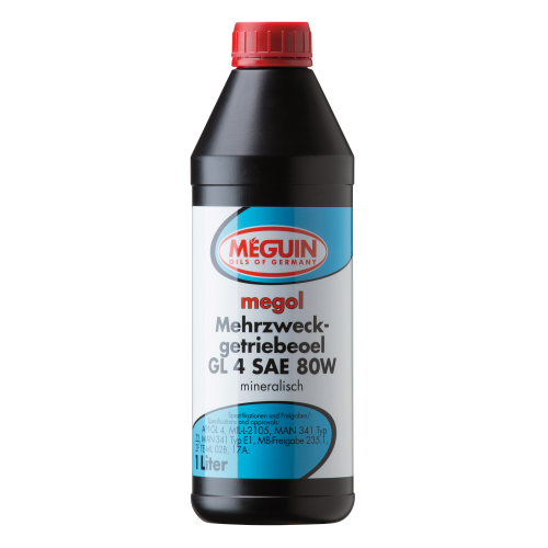 Минеральное трансмиссионное масло Megol Mehrzweck-Getriebeoel 80W - 1 л Минеральное трансмиссионное масло Megol Mehrzweck-Getriebeoel 80W - 1 л