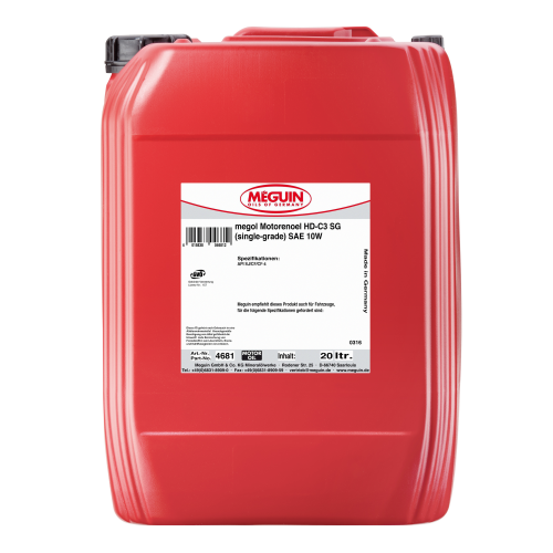 Минеральное моторное масло Megol Motorenoel HD-C3 SG 10W - 20 л Минеральное моторное масло Megol Motorenoel HD-C3 SG 10W - 20 л