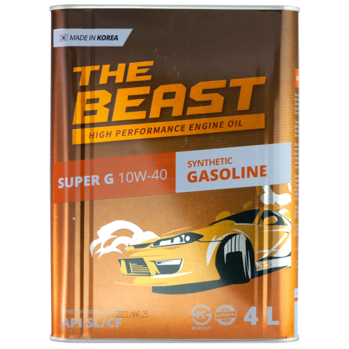 Синтетическое моторное масло SUPER G 10W-40 - 4 л Синтетическое моторное масло SUPER G 10W-40 - 4 л